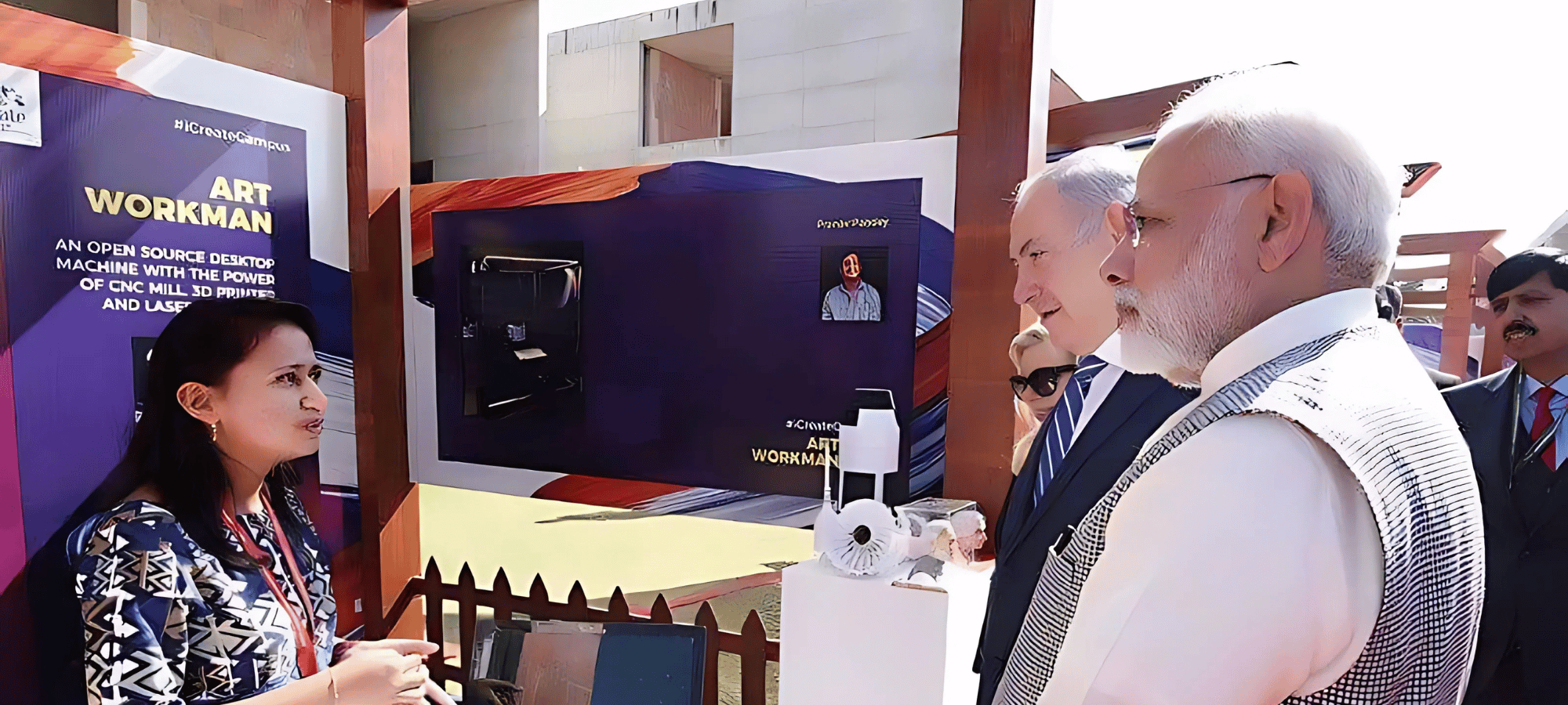 Nadipulse with PM Modi and president Benjamin Netanyahu